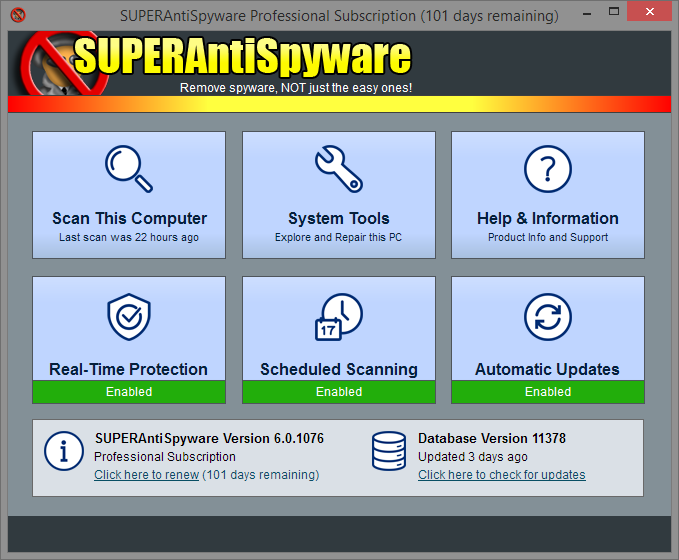 SUPERAntiSpyware Free Edition 6.0 — программа для удаления шпионов