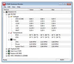 Hardware Monitor главное окно