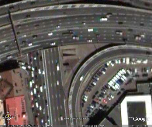 Внешний вид Google Earth