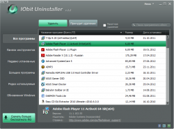 Внешний вид (скриншот) IObit Uninstaller