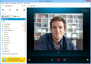 Запись видеосообщения в Skype