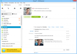 Отправка видеосообщения в Skype