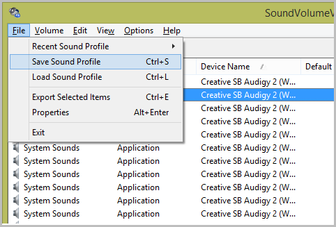 SoundVolumeView — продвинутый регулятор громкости для Windows