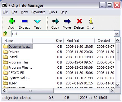 Скриншот программы 7-Zip